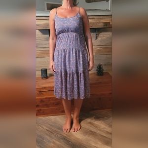 Floral bluish gray dress from Target